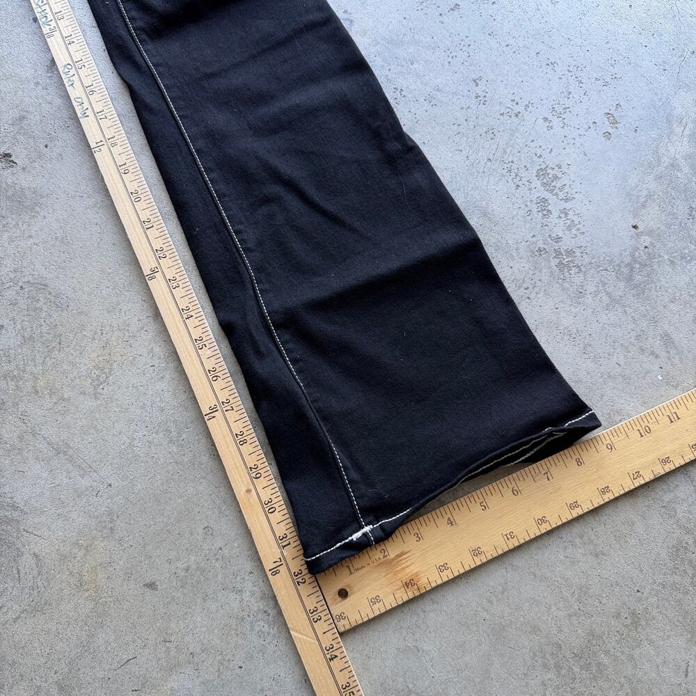 Vintage Y2K True Religion Becca Bootcut Flare Jeans Black 30 - Picture 6 of 7